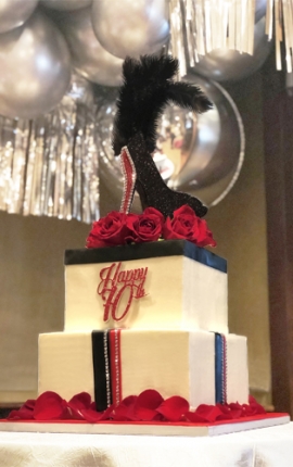 birthday, cake, 70, red rose, gift box cake,